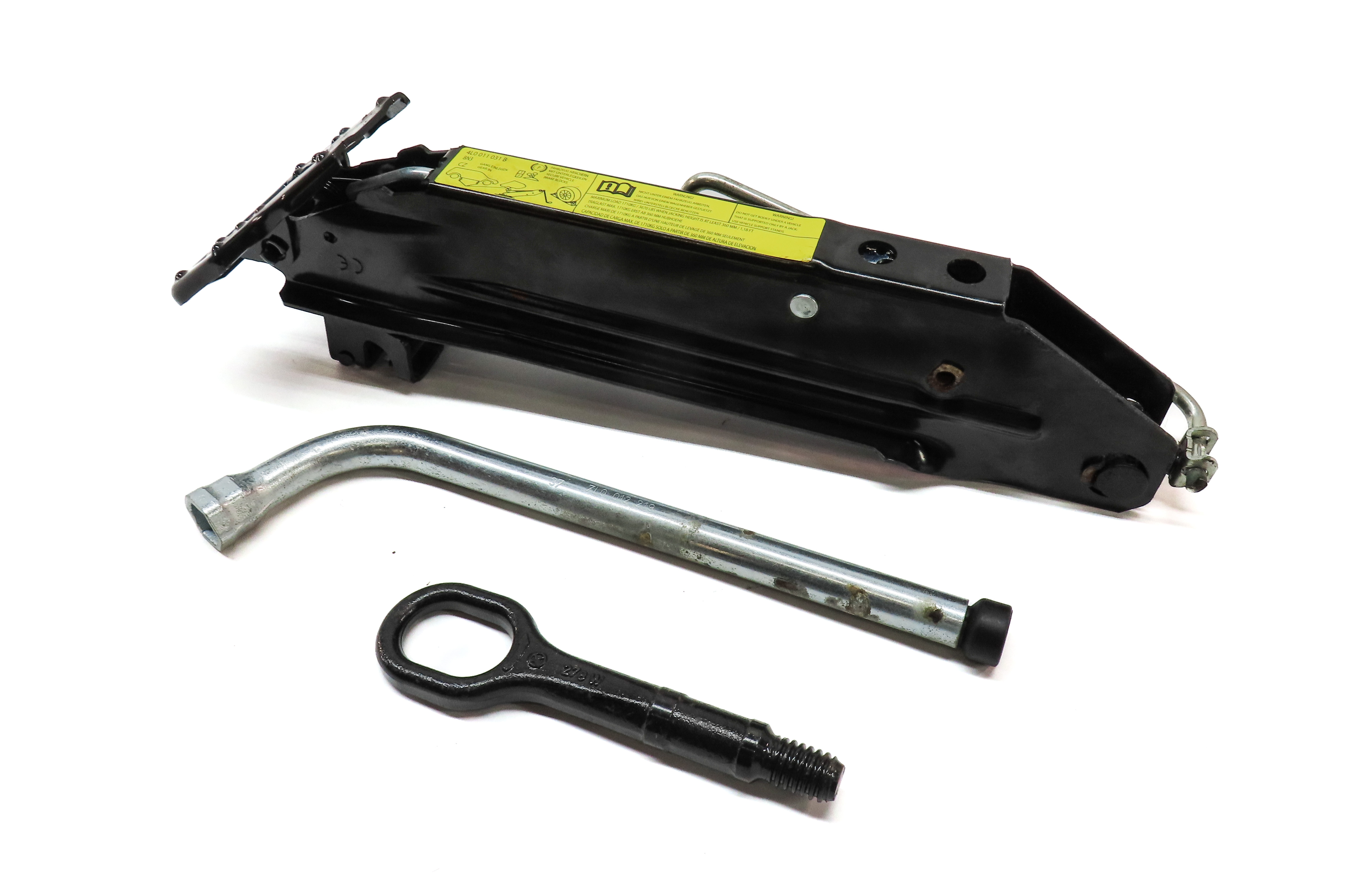 09-17 AUDI Q5 SQ5 Q7 (8R B8 4L) EMERGENCY ROADSIDE SPARE TIRE CAR LIFT JACK — exact item pictured